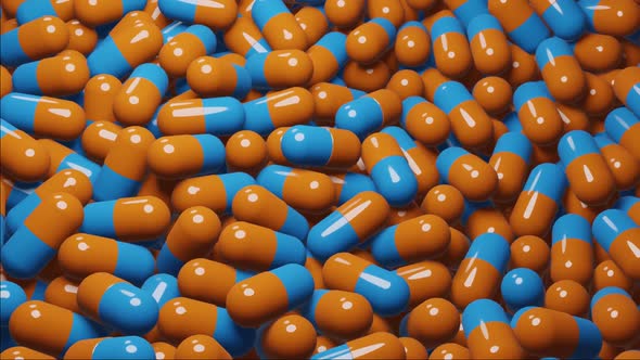 HD Pills. Vitamin capsules. Antibiotics for treatment of disease