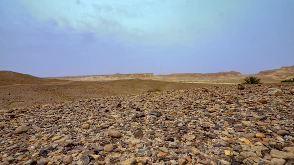 Plain Desert with Some Clouds