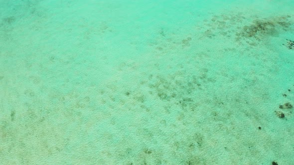 Transparent Blue Sea Water in the Lagoon