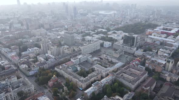 Kyiv - the Capital of Ukraine. Aerial View. Kiev