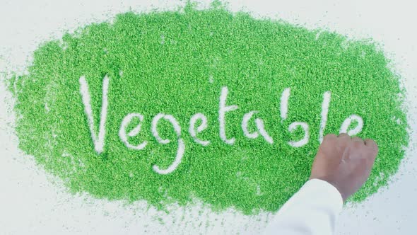 Green Writing   Vegetables 