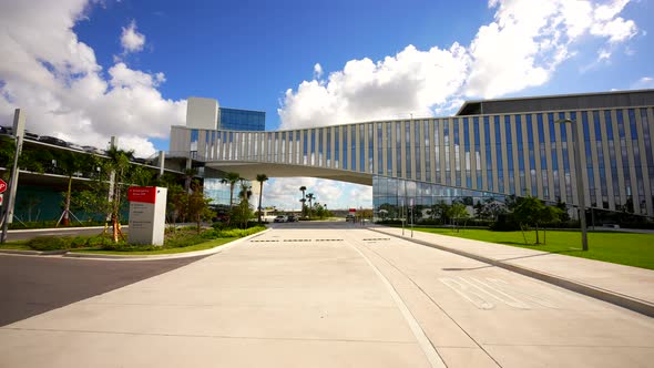 Modern Hospital Jackson West Medical Center 4k Footage