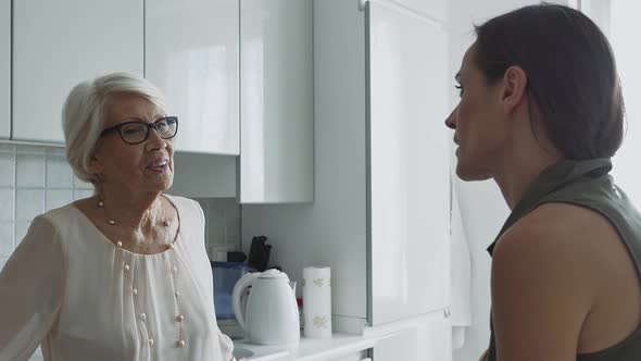 Grandmother and granddaughter spending time together