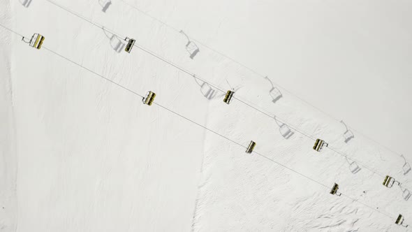 Aerial View of Livigno Ski Resort in Lombardy Italy