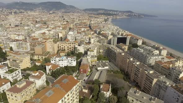 Resort City Lying Along Seacoast, Densely Built-Up Area, Holidays in Nice France