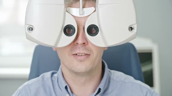 Vision Test with Automated Phoropter