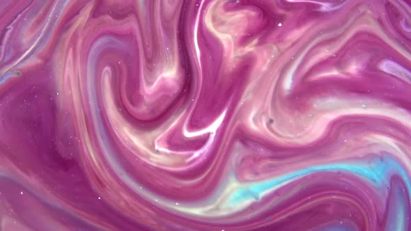 Liquid Colorful Paint Pattens Mix In Slow Motion 26