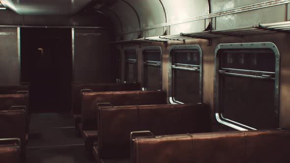 Interior of Old Soviet Electric Train alt