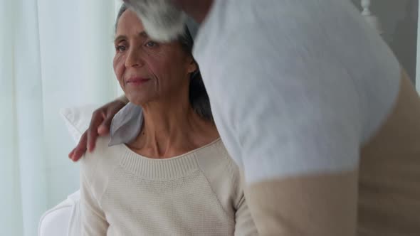 Mature couple at home