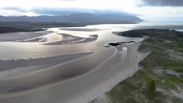 The Landscape of the Sheskinmore Bay Next To the Nature Reserve Between Ardara and Portnoo 