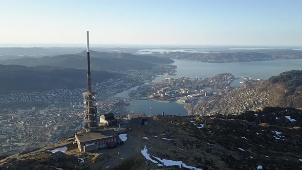 Radio tower on Ulriken Mountain