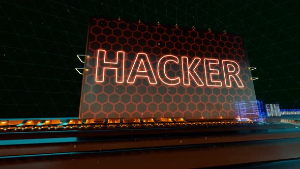 Data Hacker Attack Cyber Online and Crime Words on Digital Futuristic Circuit Board