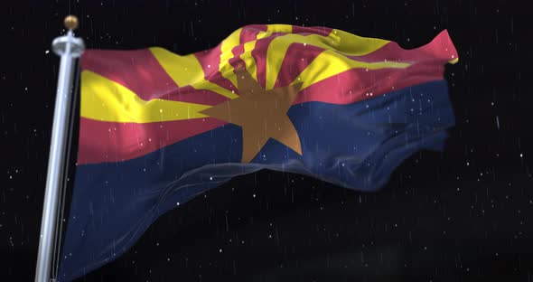 Flag of American State of Arizona