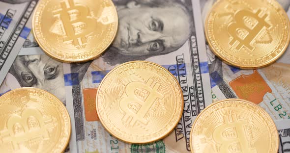 Bitcoin and US dollar