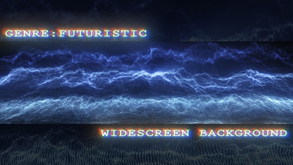 Cyber Clouds Widescreen Projection Background