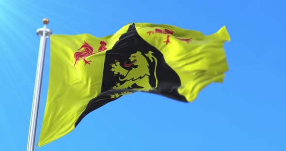 Walloon Brabant Flag, Belgium
