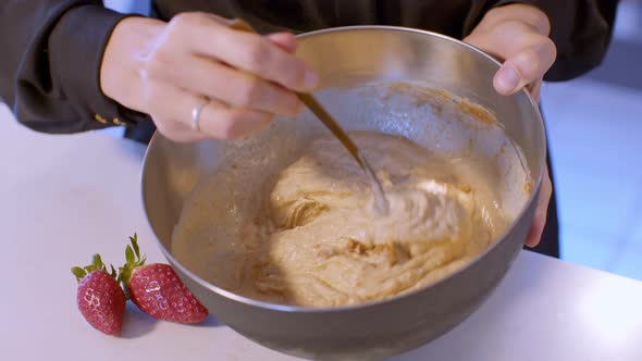 Hand Mixing In The Bowl