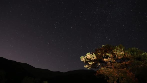 Night sky Video Footage - Time Lapse Of The Milky Way