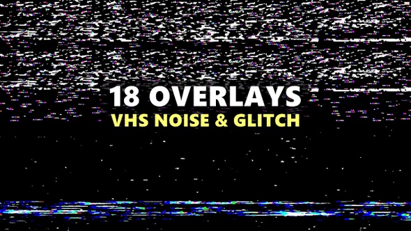 VHS Noise and Glitch Overlay