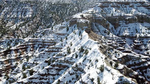 Aerial of the rugged landscape of southern Utah