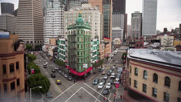 Business Center San Francisco. Aerial View.