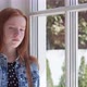 Bored Child with Sad Eyes By Window - VideoHive Item for Sale