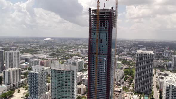 Missoni Baia Luxury Condos Miami 4k Aerial Video