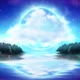 Dreamy Moon And Ocean Landscape - VideoHive Item for Sale