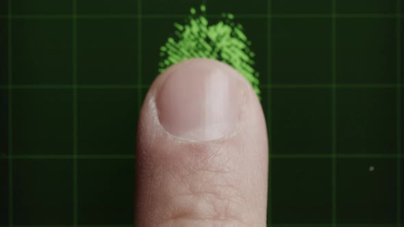 Biometric Fingerprint Scanner in Action