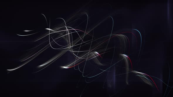 Colored Curved Lines In Motion
