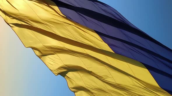 Vertical Video National Flag of Ukraine