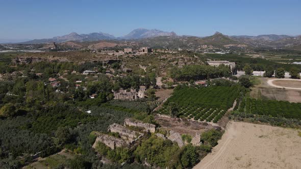 General View of the Ruins of the Ancient City of Aspendos