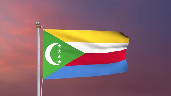 Comoros Flag 4k