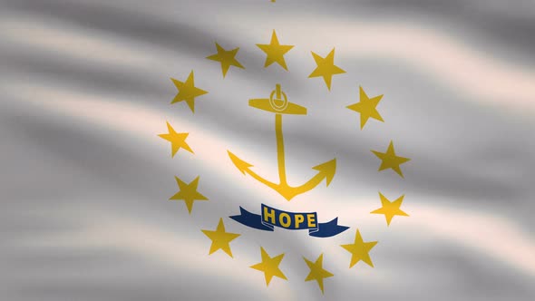 Rhode Island State Flag Background 4K