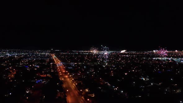 Fireworks At Night