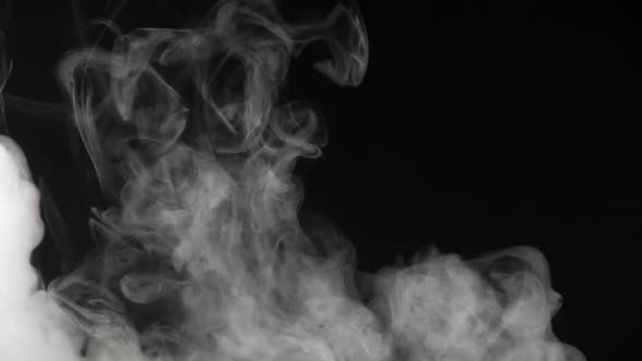 White Smoke On Black Background 2 alt