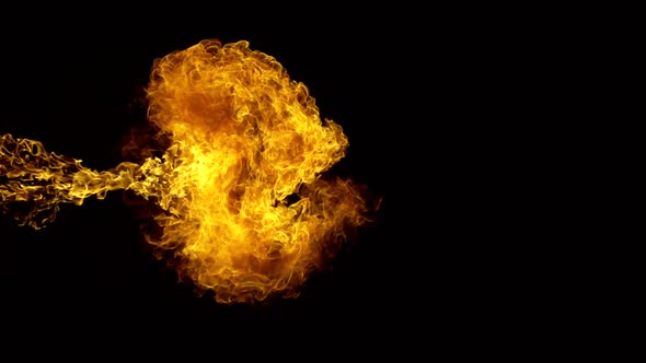 Fire ball explosion, Slow Motion