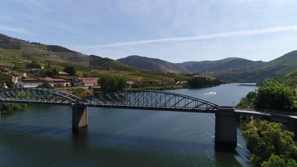 Bridge Over River Douro. Pinhão, Portugal