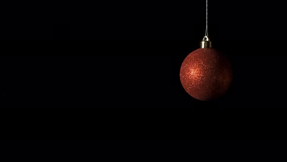 Festive Christmas Balls on a Dark, Isolated. Christmas Balls on a Dark, Isolated