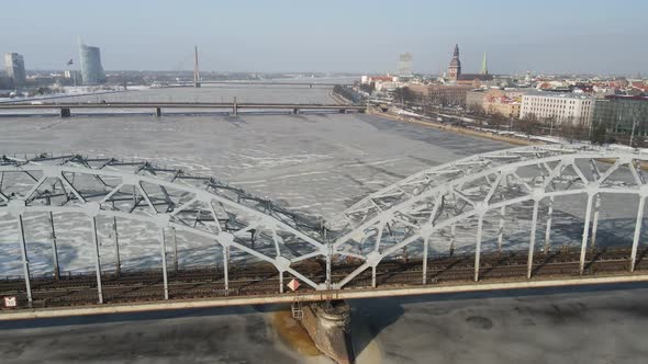 Railway bridge panorama