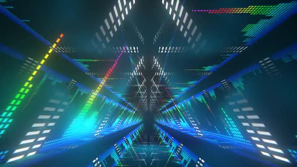 VJ Loop Triangle Tunnel