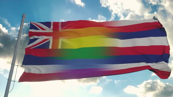 Flag of Hawaii and LGBT