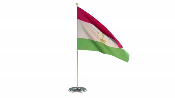 Tajikistan Small Flag Pole Loops With Alpha