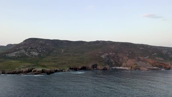 Aerial View of the Coastline By Marmeelan and Falcorrib South of Dungloe County Donegal  Ireland