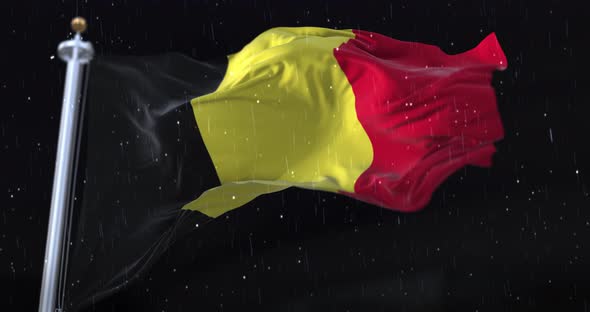 Belgium Flag Waving