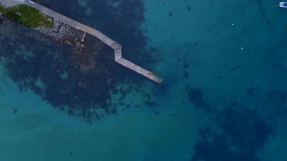 Old Concrete Jetty in Turquoise Waters