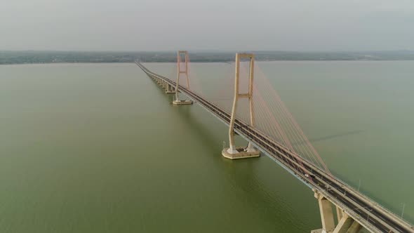 Suspension Cable Bridge in Surabaya