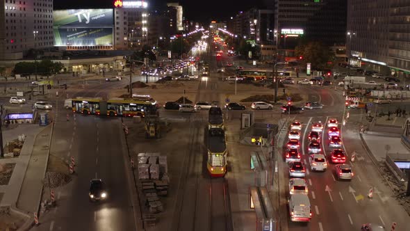 Forwards Fly Above Tram Tracks