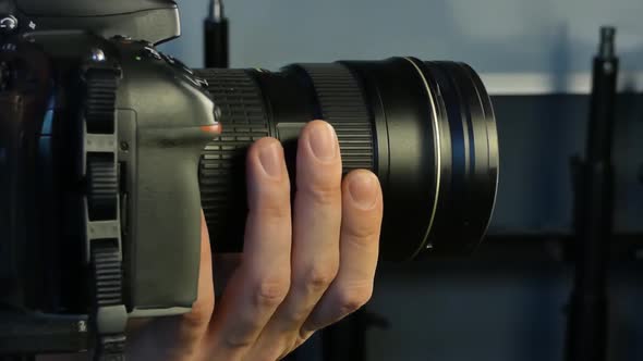 Camera Lens Close-up