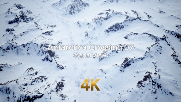 Antarctica Crossing 4K 07 (Aerial View)